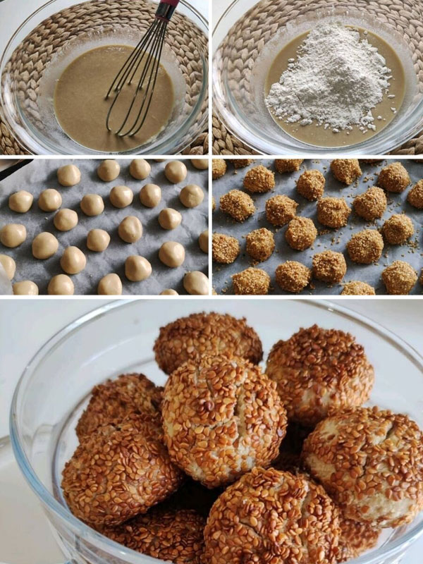 Lezzet Bombası Tahinli Susamlı Kurabiye